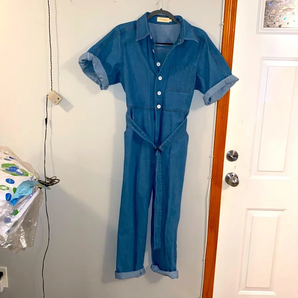 Denim jumpsuit from Choosy.com. - Picture 1 of 6